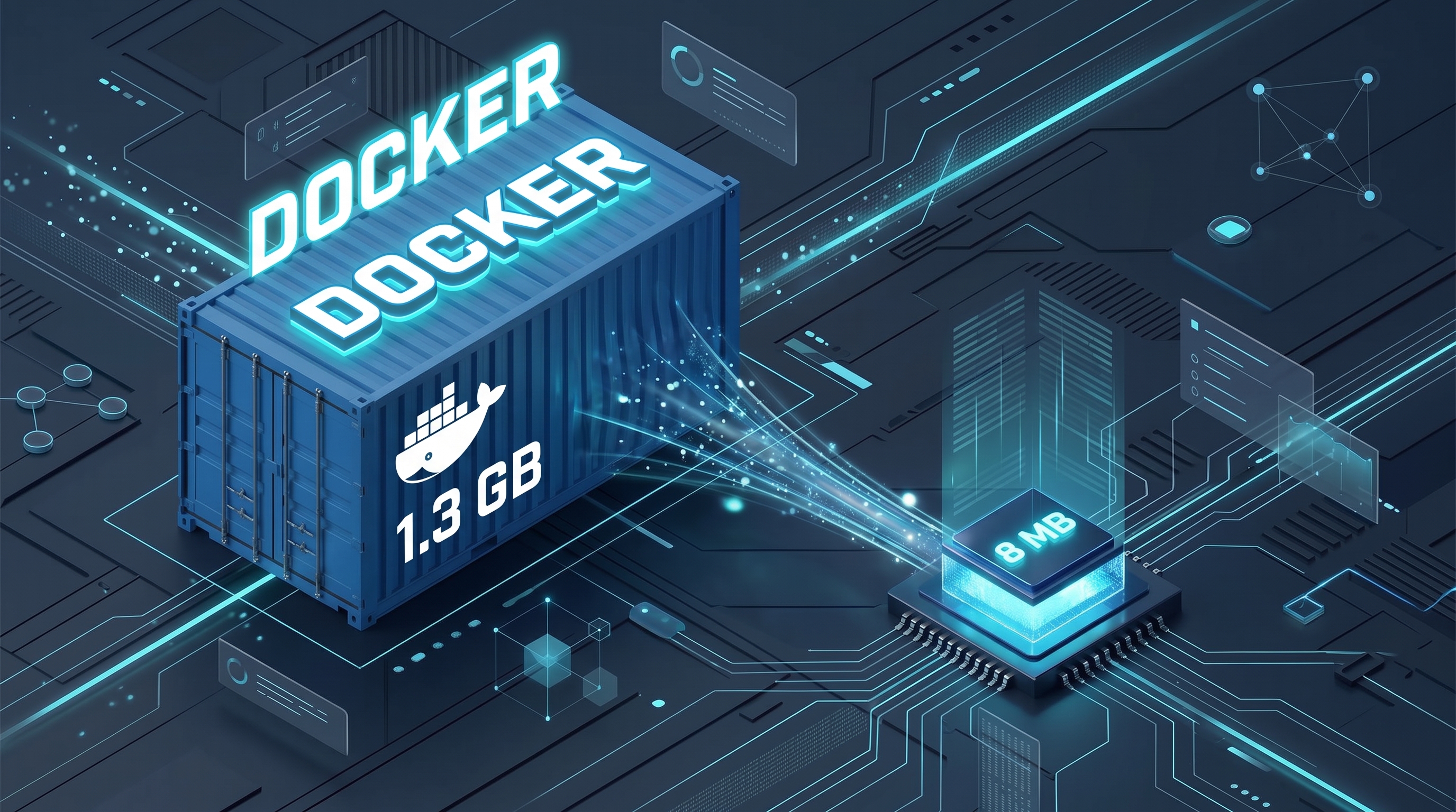 How to Reduce Docker Image Size? From 1.3 GB to 8 MB in a Few Steps